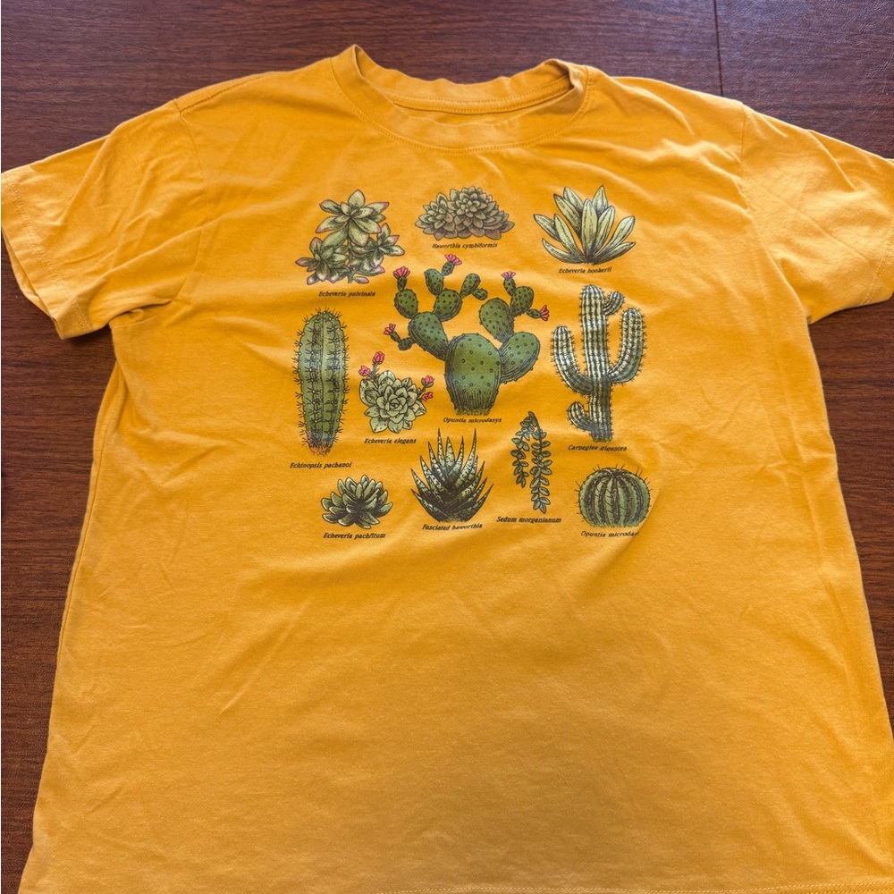 Fifth Sun Mustard Cactus Graphic Tee